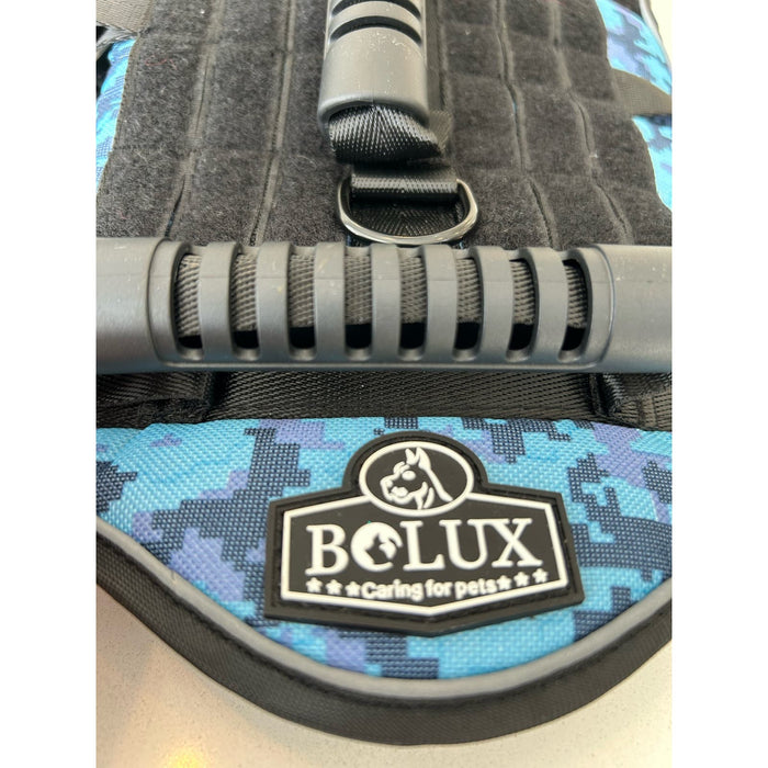 Bolux No-Pull Dog Harness * Extra Small, Cool Blue Pattern, New Without Tags