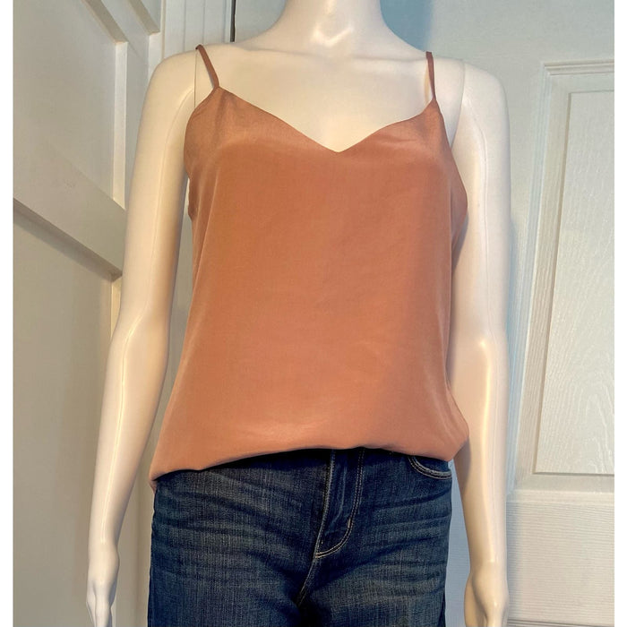 L'AGENCE Silk Charmeuse Camisole Tank - Blush - Size XS MSRP $180 WTS26