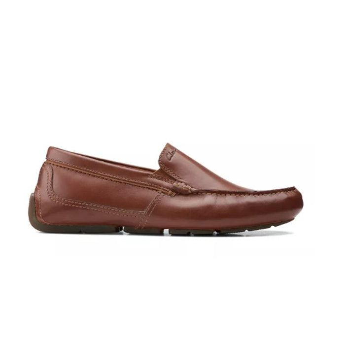 Clarks Men's Markman Plain Loafer, Tan Leather, Size 12