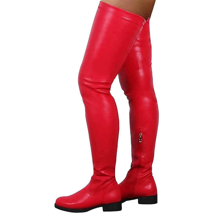 Women's Stretch Thigh High Boots Over The Knee Riding Boots, Size 38 (6.5-7)