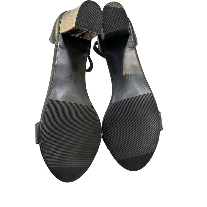 "TRARY Adjustable Strap Heel Sandals - Size 11, Elegant and Versatile"