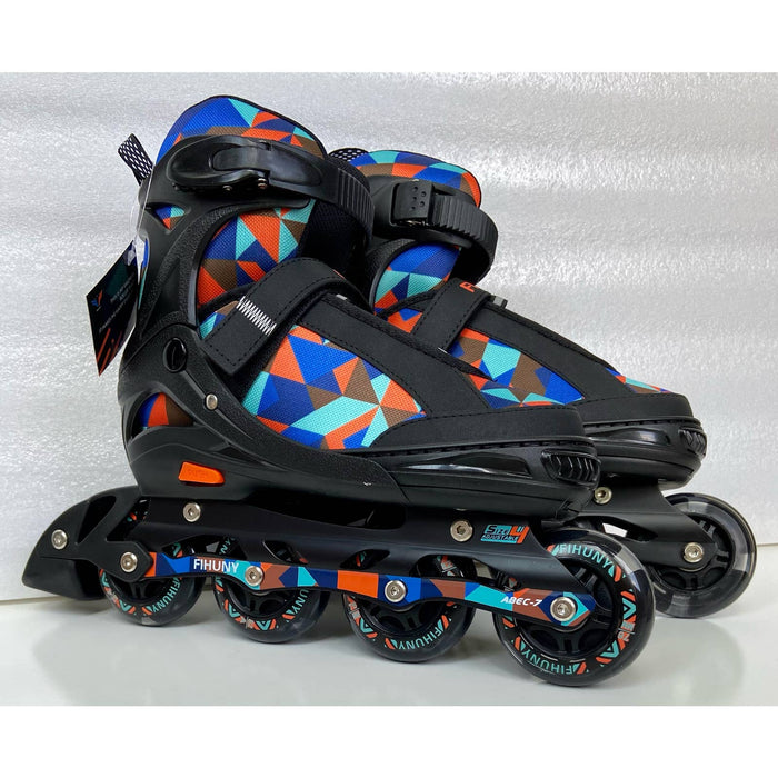 Fihuny Adjusable In-line Skates SZ 4-7  LED