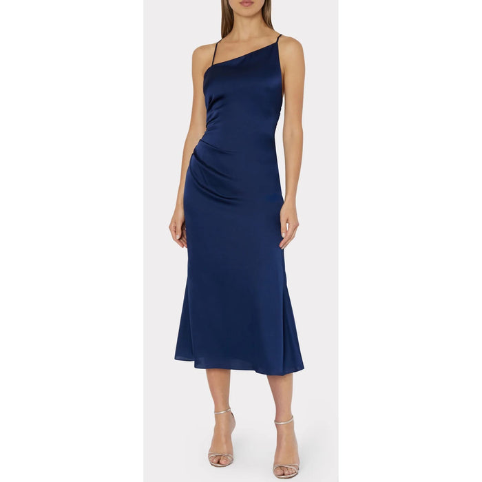 Milly Electra Satin Slip Navy Blue Dress SZ 2 * wom889