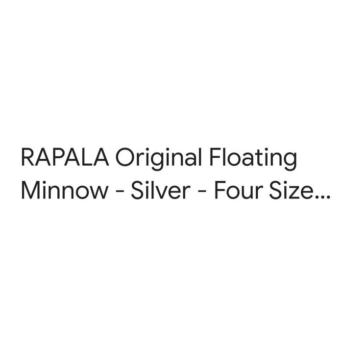 RAPALA Original Floating Minnow - Silver  F7