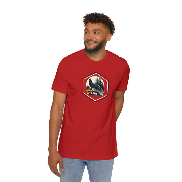 Yellowstone National Park Predator Eyes T-Shirt Athletic Heather Ringspun Cotton