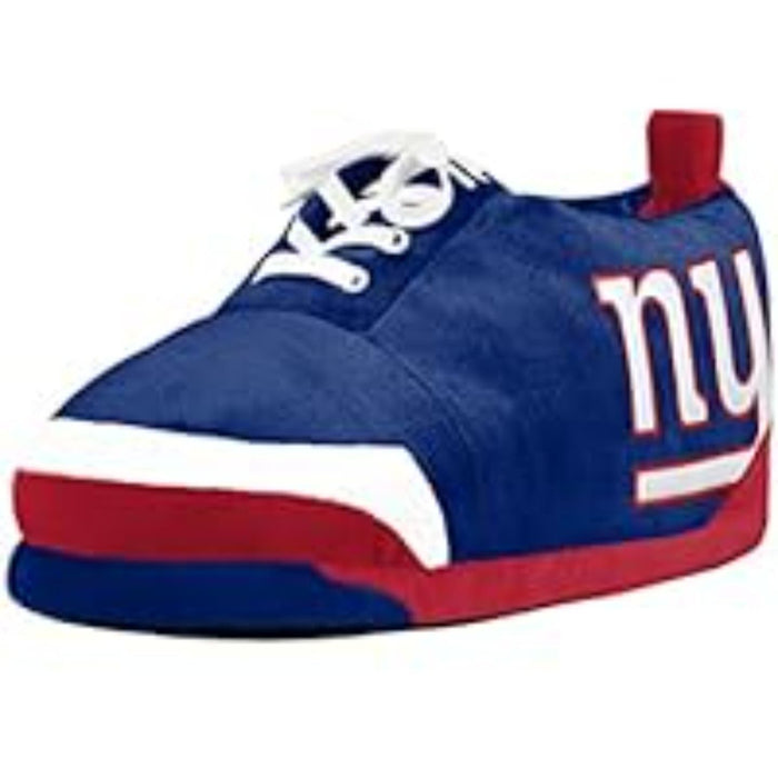 "FOCO New York Giants Plush Sneaker Slipper - Men's - Small, Cozy NFL Footwear"