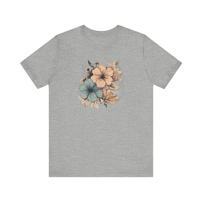 Blooming in Pastels Trendy Floral Art Unisex Jersey Short Sleeve Tee Flowers Gardners Artist Mom Gift Sister Gift Wife Gift Daughter Gift