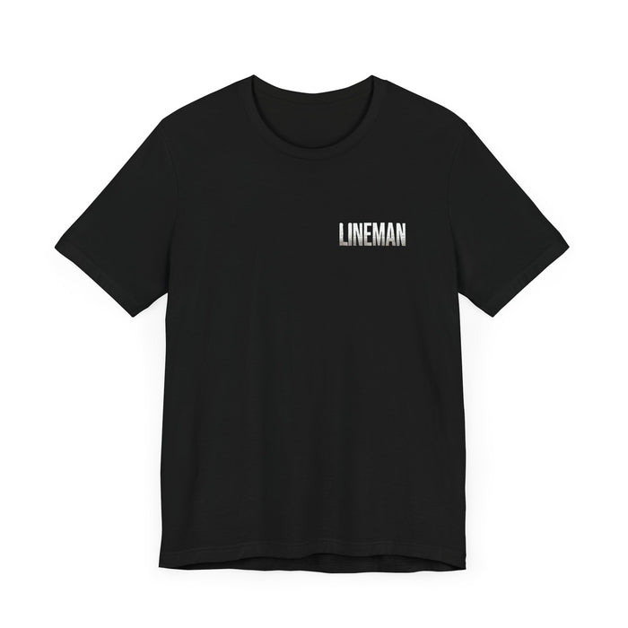 Lineman Graphic Tee | Powering the World Unisex Jersey Short Sleeve Tee Great Gift Idea