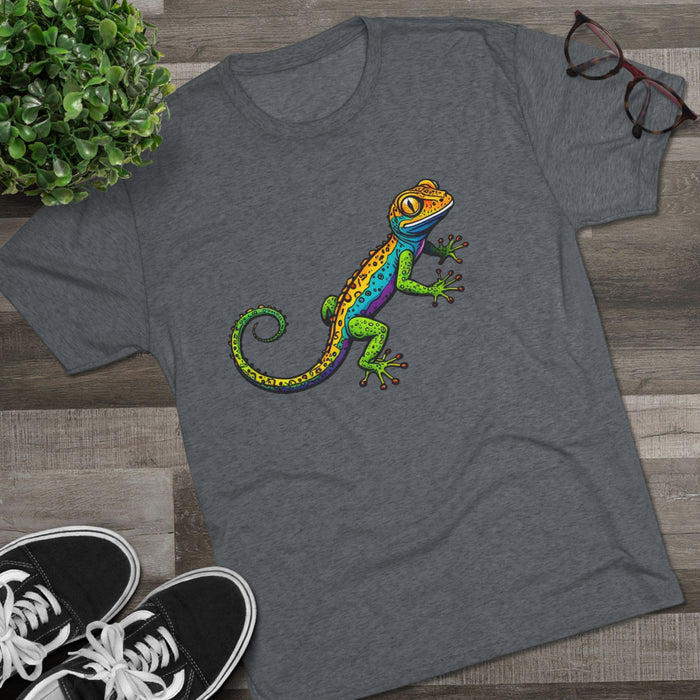 Gecko  Tri-Blend Premium  Unisex T-Shirt. Soft  Lightweight Quality and  Comfort