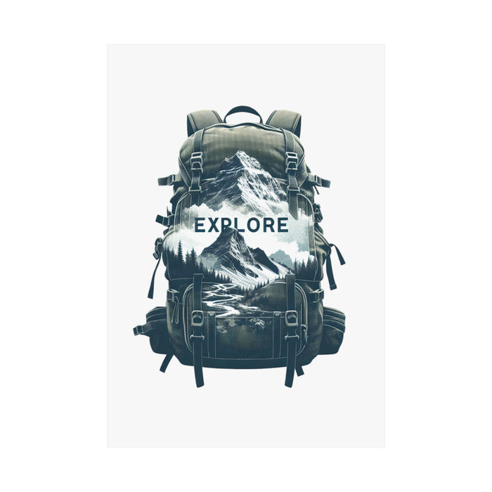 Explore Outdoor Adventure Matte Vertical Poster Great Gift, Hiking, Camping, Lodge, Cabin, Student, Dorm Room, Mountain