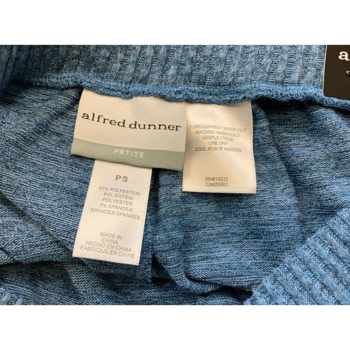 Alfred Dunner Simply Cozy Pants * Women's Size PS in Relaxing Blue wom808