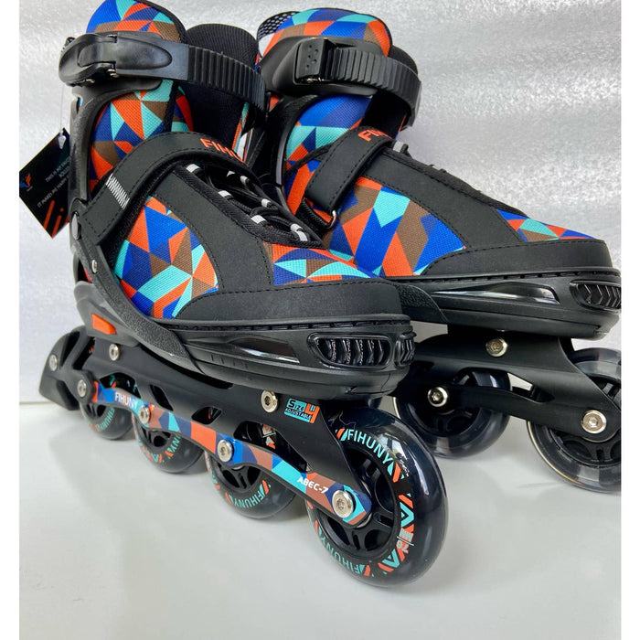 Fihuny Adjusable In-line Skates SZ 4-7  LED