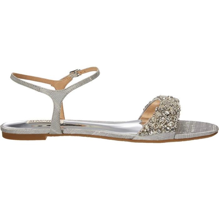 Badgley Mischka Women's Carmella Flat Sandal, size 6