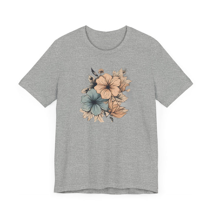 Blooming in Pastels Trendy Floral Art Unisex Jersey Short Sleeve Tee Flowers Gardners Artist Mom Gift Sister Gift Wife Gift Daughter Gift