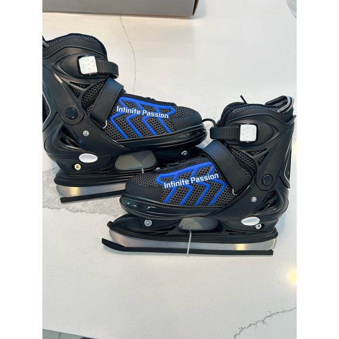 Nattork Adjustable Ice Skates for Kids Soft Padding and Ankle Support SZ 5-8