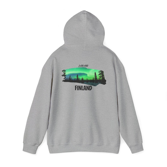 Lapland, Finland Cozy Northern Lights Travel & Outdoor Adventure Hoodie