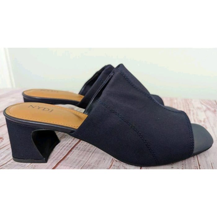 NYDJ Women's Mule, Indigo, 5.5 Slip On Shoes Womens Sandals Very Dark Blue