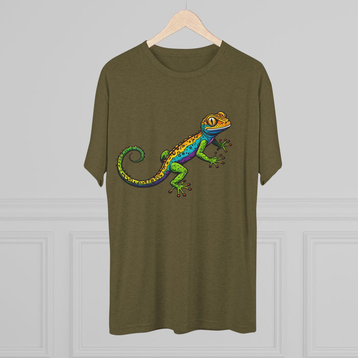 Gecko  Tri-Blend Premium  Unisex T-Shirt. Soft  Lightweight Quality and  Comfort