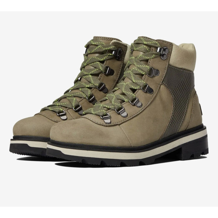 Sorel Women's Lennox Hiker Waterproof Boot Stone Green Size 12, Rugged & Stylish