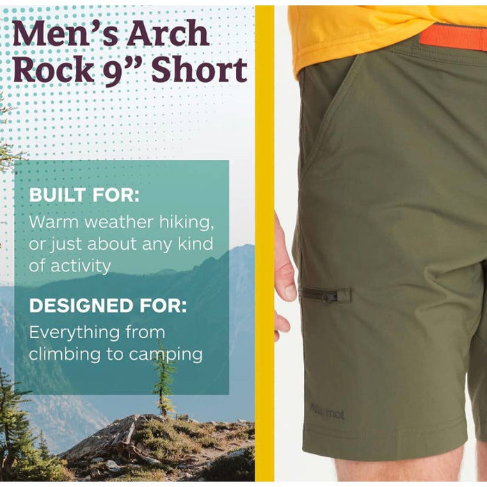 Marmot Men's Standard Arch Rock Short-9" SZ S 30