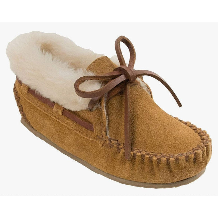 Minnetonka Charley Bootie for Kids – Cozy Suede Comfort SZ 1 M Kids Shoes