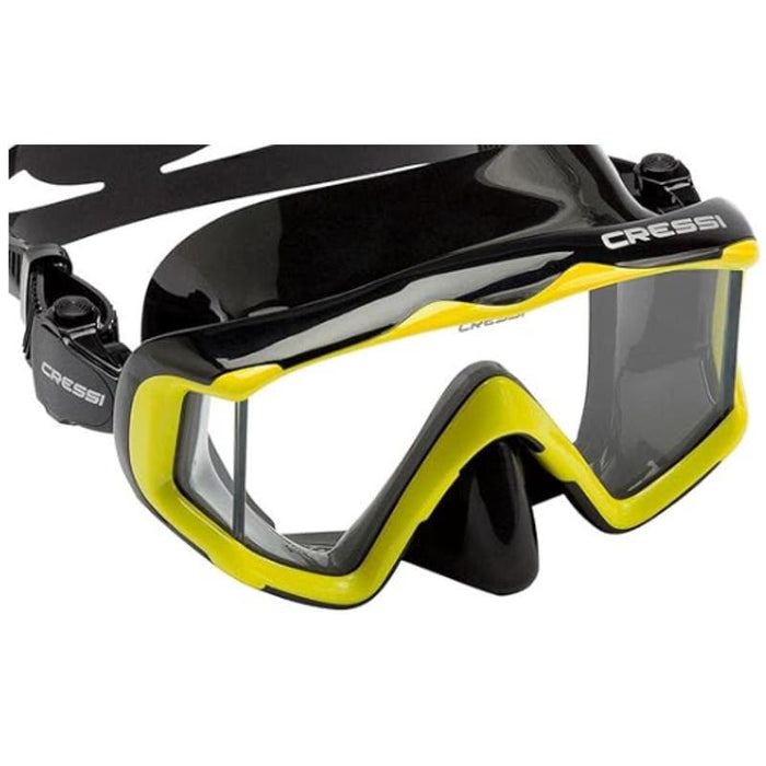 "Cressi Wide View Scuba Diving & Snorkeling Mask| Pano 3: Designed in Italy"