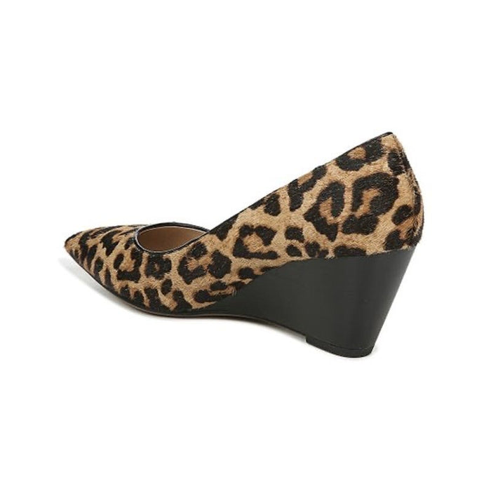 "Franco Sarto Camel Leopard Alicia 2 Wedge - Women's Shoes, Size 9.5"