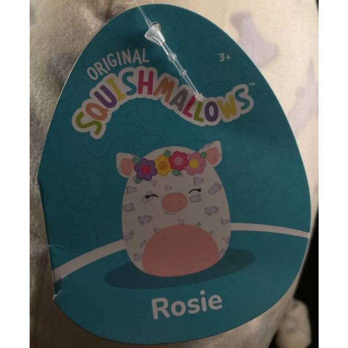 Squishmallow - Rosie the Pig - Flower Headband Crown - 8" - NWT