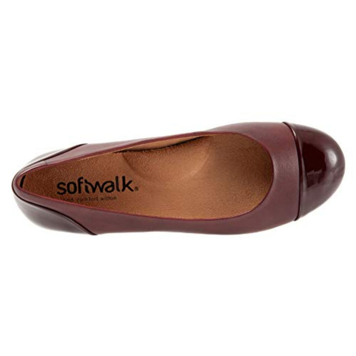 Softwalk Women's  Sonoma Cap Toe Size 10W  Dark Red Leather. MSRP $99.00
