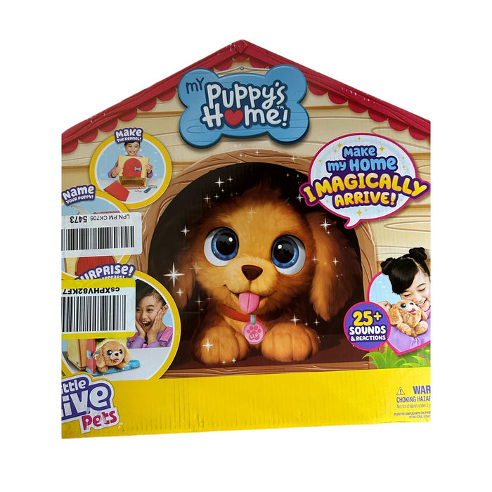 Little Live Pets My Puppy Interactive Plush Toy & Kennel. 25+ Sounds & Reactions