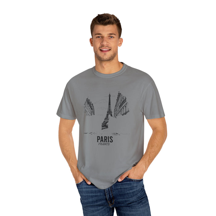 Paris, France T-Shirt Comfortable Casual Travel & Outdoor Adventure Tee