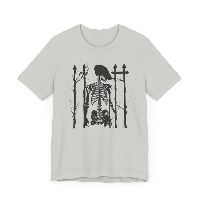 Final Resting Place Skeleton in Graveyard Unisex Jersey Short Sleeve Tee Mens Gift Boyfriend Gift Grunge Gothic Cotton Tshirt