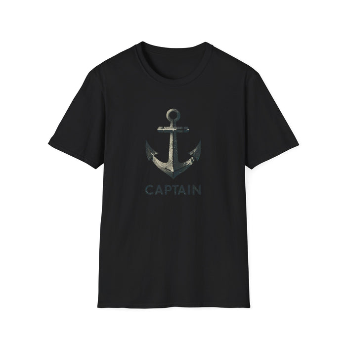 Captain Tee Stylish Nautical Seaside Anchor Tee | Unisex Soft-Style Comfort Shirt Great Gift, Husband Gift, Boyfriend Gift, Boat shirt