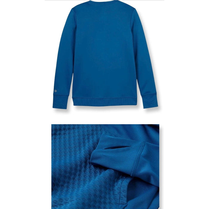 "Boys All in Motion Crewneck Sweatshirt - Blue, Size XS (4/5)"   T12 *