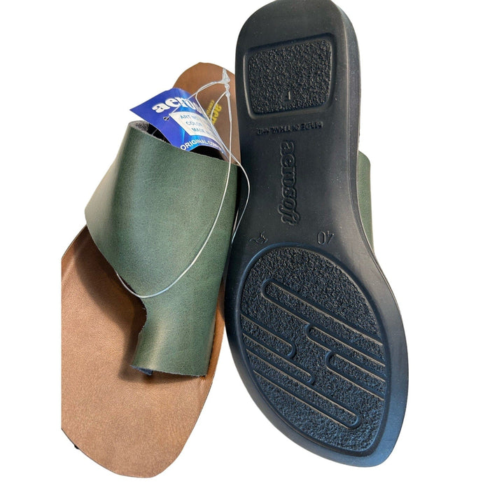 Aerosoft Women's Orthotic Split-Toe Sandals Arch Support Flip Flops Size 9