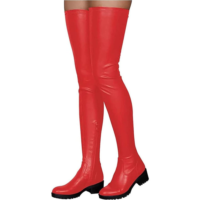 Women's Stretch Thigh High Boots Over The Knee Riding Boots, Size 38 (6.5-7)