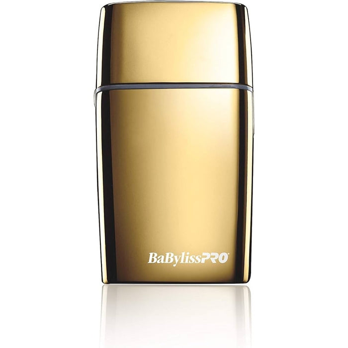 BaByliss PRO METALFX Double Foil Shaver Gold Professional Full-Size Metal Shaver
