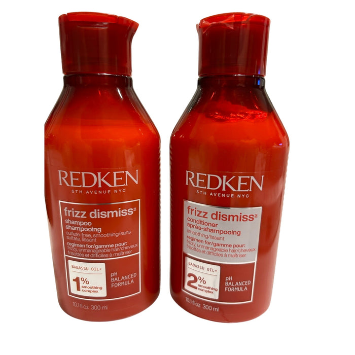 Redken Frizz Dismiss Shampoo & Conditioner Duo 10.1 oz Each Anti-Frizz Hair Care