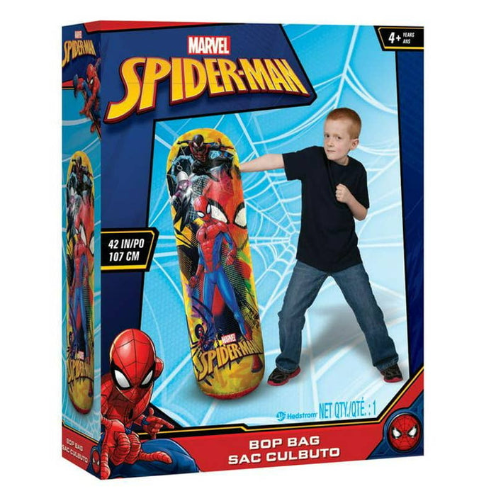 Marvel Spiderman 34.5" Bop Bag Kids Inflatable Punching Bop Bag