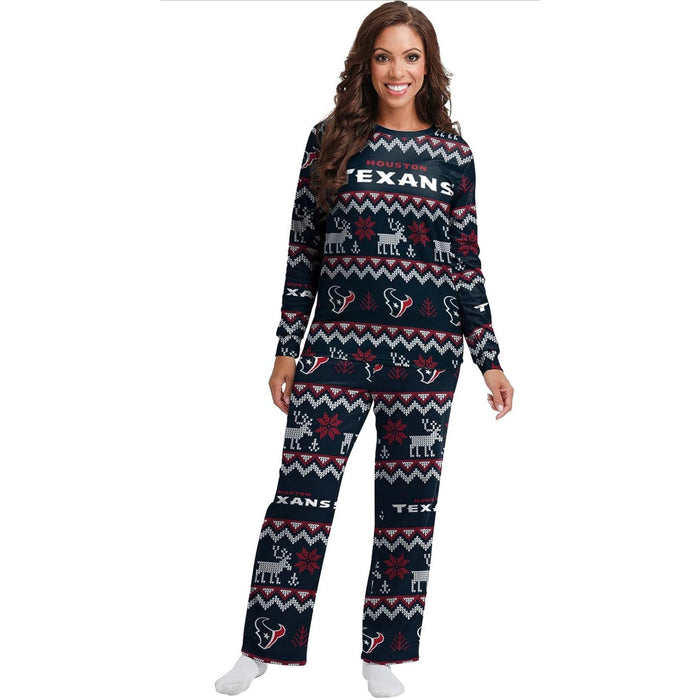 FOCO NFL Team Ugly Pattern Matching Pajamas - Size XXL * wom305