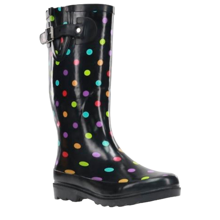 "Western Chief Ladies Black Waterproof Tall Rain Boot, Size 6 US - $79.99 MSRP"