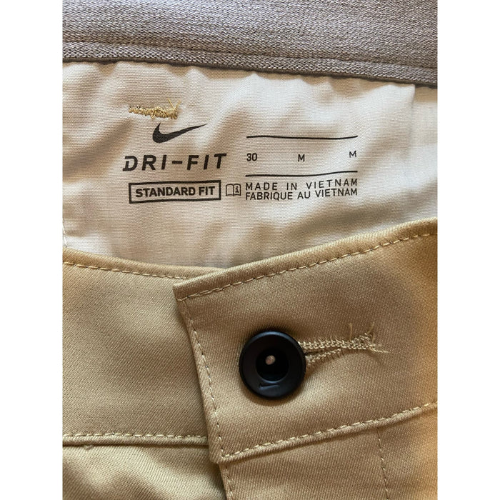 Nike Standard Dry Fit Golf Shorts - Size 30 Medium * Polyester Cotton Blend MS12