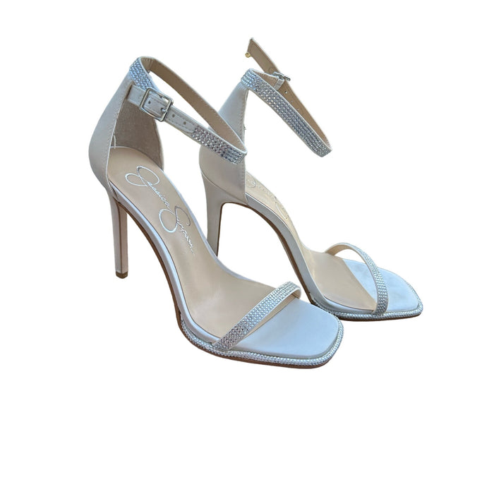 Jessica Simpson Women's Bridal Ostey Ankle-Strap Dress Sandals SZ 6 M - Elegant Heels $89