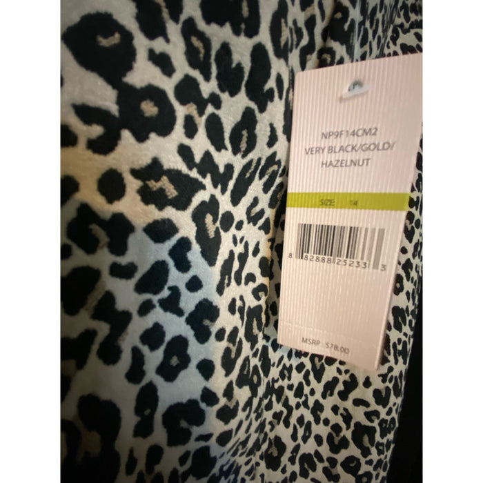 Nanette Lepore Leopard Print Skim Pants, Women's Size 14 * WOM255