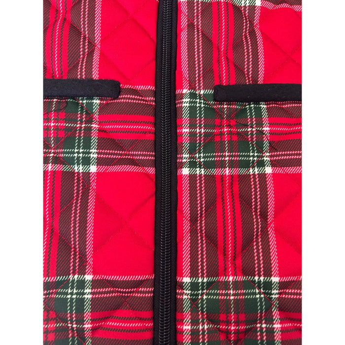 Paw & Tail Red Plaid Dog Vest - Size S Pet Apparel Adorable Warm and Cozy