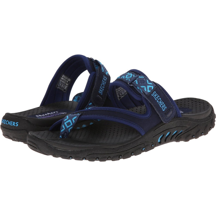 Skechers Women's Reggae Trailway Flip-Flop Sandals: Comfort & Style, SZ 8.5