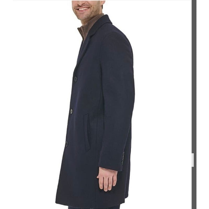 Cole Haan Melton Button Front Wool-Blend Coat - Men's Size L * M311