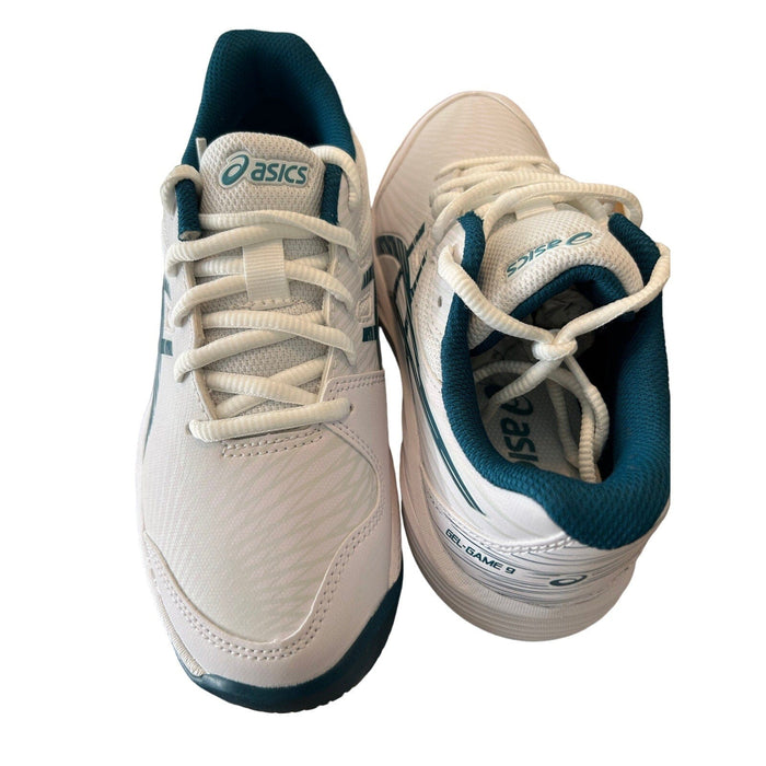 ASICS Gel-Game 9 Kids Tennis Shoes White Grade School Size 3.5