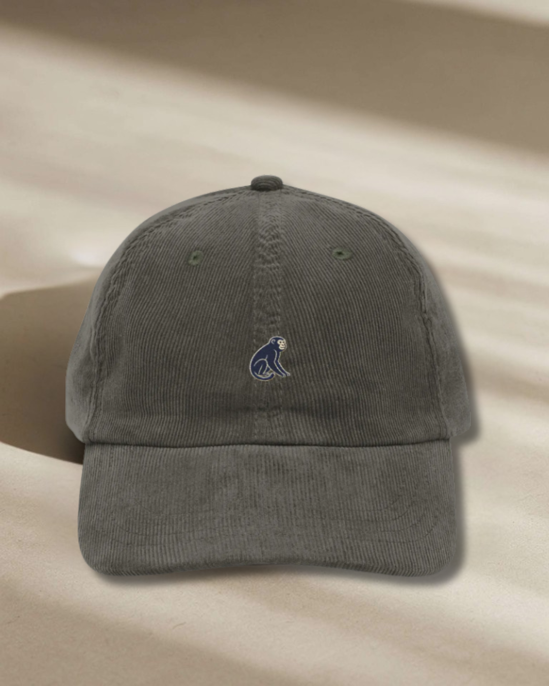 Monkey Dad Hat Trini Skies Embroidered Heritage Logo Corduroy Cap