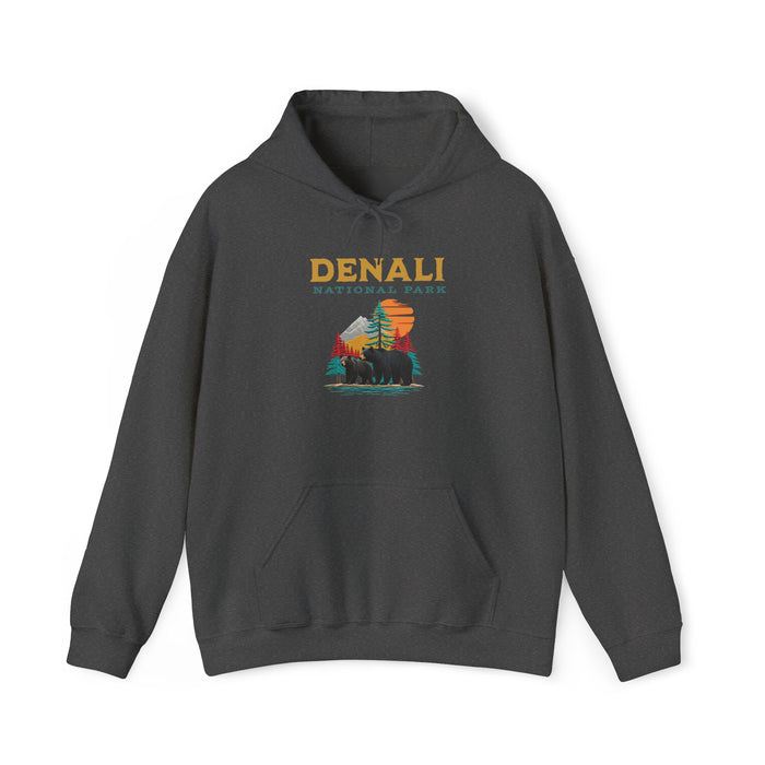 Denali National Park Bears hoodie Wildlife Adventure Tee for Outdoor Enthusiasts